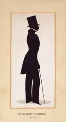 Der ehrenwerte George Bridgeman, Silhouette von einem unbekannten Künstler, 1842